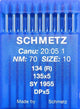 10 Aghi Schmetz n°70 134(R) per Macchine Industriali